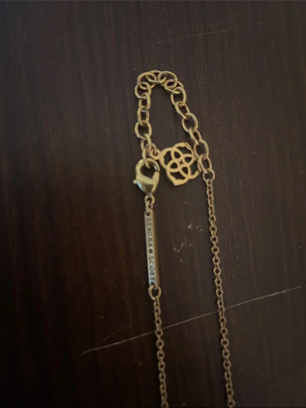 Kendra Scott Necklace with Grey Metallic Stone